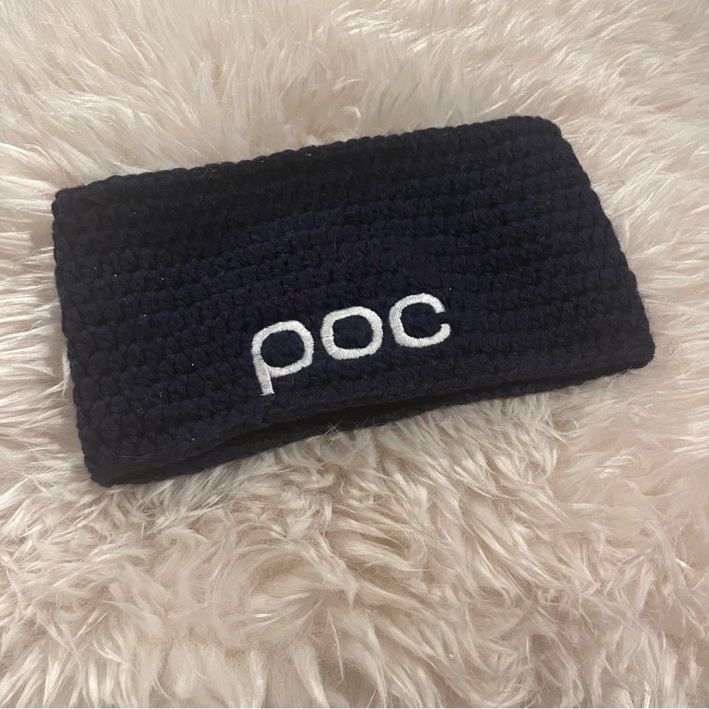 POC Knit Headband Navy Blue, warm fleece lining